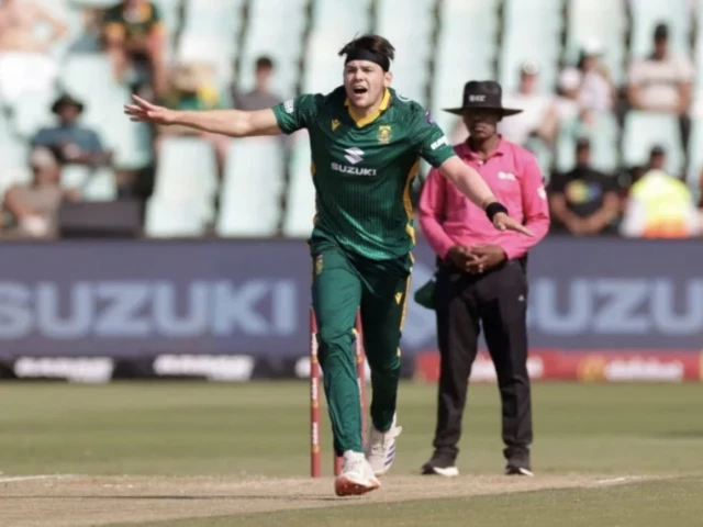 gerald coetzee will replace the injured anrich nortje in the south africa team for the series decider photo afp gerald coetzee will replace the injured anrich nortje in the south africa team for the series decider photo afp