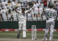 josh inglis acknowledges his century in cape town photo afp