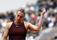 aryna sabalenka of belarus reacts during her women s quarter final match at the french open photo afp