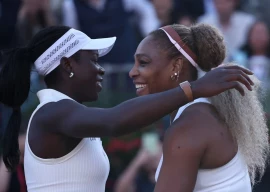 serena williams was been forced out of the queen s club doubles after victoria mboko s injury withdrawal photo afp