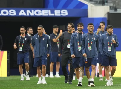 iran team arrive in us for world cup opener as the two nations reach peace deal