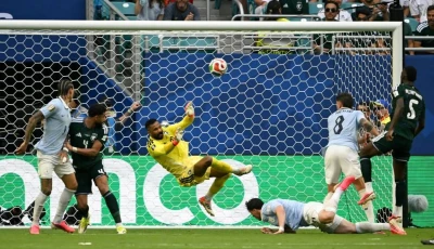 saudi arabia s goalkeeper mohammed al owaisclears the ball during the 2026 world cup group h match photo afp saudi arabia s goalkeeper mohammed al owaisclears the ball during the 2026 world cup group h match photo afp