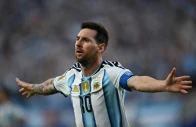 argentina forward lionel messi celebrates scoring against algeria in kansas city photo afp