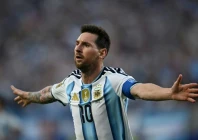 argentina forward lionel messi celebrates scoring against algeria in kansas city photo afp