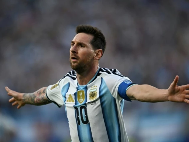 argentina forward lionel messi celebrates scoring against algeria in kansas city photo afp argentina forward lionel messi celebrates scoring against algeria in kansas city photo afp