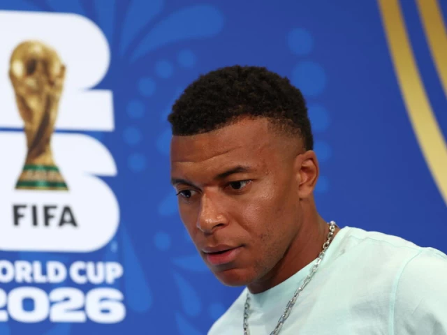 kylian mbappe at a press conference in philadelphia on sunday he is set to win his 100th cap for france in monday s world cup clash with iraq photo afp kylian mbappe at a press conference in philadelphia on sunday he is set to win his 100th cap for france in monday s world cup clash with iraq photo afp