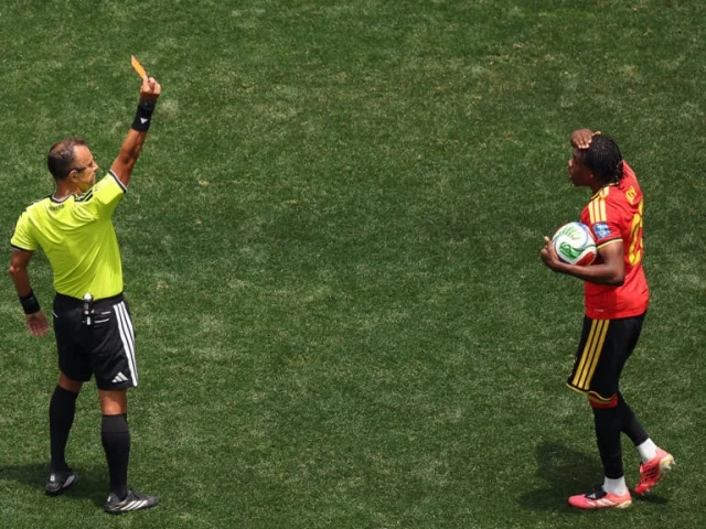 disaster struck for belgium as nathan ngoy was sent off photo afp disaster struck for belgium as nathan ngoy was sent off photo afp