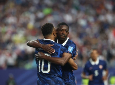 mbappe stars as france beat iraq mbappe stars as france beat iraq