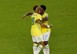 vinicius junior welcomes neymar on his long awaited brazil return photo afp