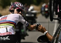 for the third year running reigning tour de france champion tadej pogacar gave up the yellow jersey just one day after claiming it photo afp