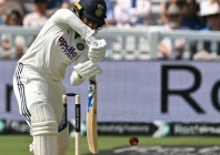 india s yastika bhatia bats against england during the inaugural women s test at lord s photo afp