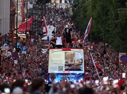 norway team receives hero s welcome