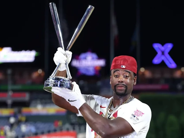 jordan walker 18 of the st louis cardinals poses with the trophy after winning the 2026 home run derby photo afp jordan walker 18 of the st louis cardinals poses with the trophy after winning the 2026 home run derby photo afp