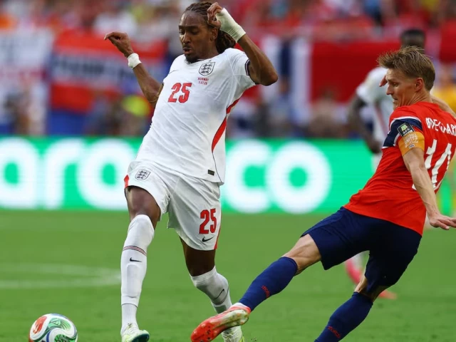 england s djed spence in action with norway s martin odegaard photo reuters england s djed spence in action with norway s martin odegaard photo reuters