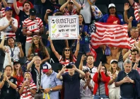 united states fans celebrate after the match photo reuters