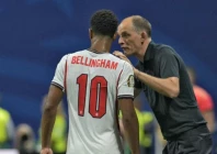 england s german coach thomas tuchel r was lambasted by the british media for his safety first tactics in the world cup semi final defeat by argentina photo afp