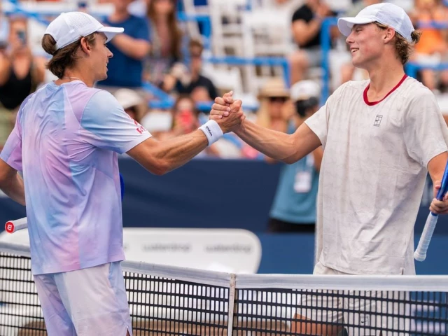 alex de minaur powered into the washington open quarter finals with a clinical 6 2 6 3 victory over fellow australian cruz hewitt photo afp alex de minaur powered into the washington open quarter finals with a clinical 6 2 6 3 victory over fellow australian cruz hewitt photo afp