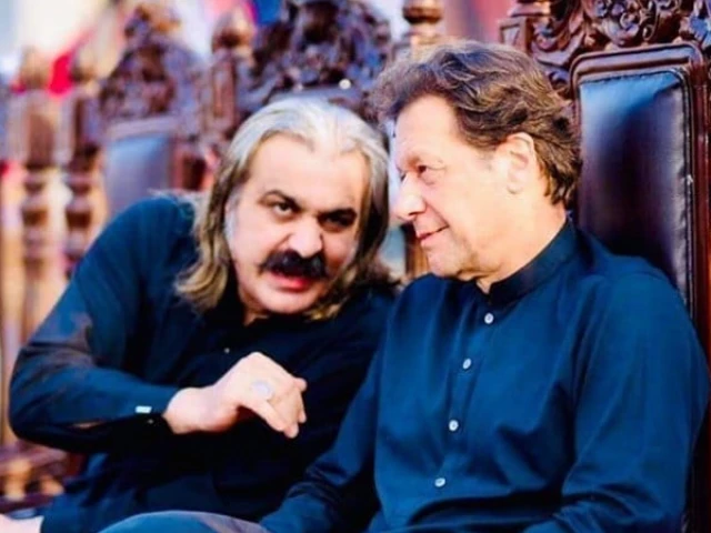 khyber pakhtunkhwa chief minister ali amin gandapur and pakistan tehreek e insaf pti founder imran khan photo file khyber pakhtunkhwa chief minister ali amin gandapur and pakistan tehreek e insaf pti founder imran khan photo file