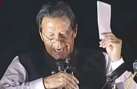 former prime minister imran khan publicly displaying the purported us cypher during a public gathering screengrab
