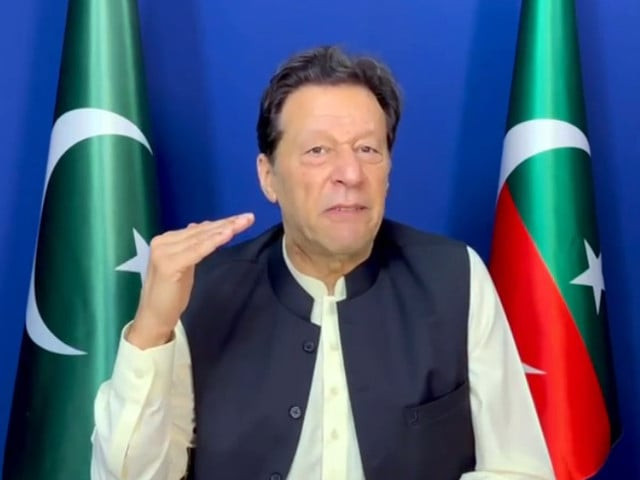 former prime minister imran khan speaking to his supporters in a video on may 3 2023 screengrab former prime minister imran khan speaking to his supporters in a video on may 3 2023 screengrab