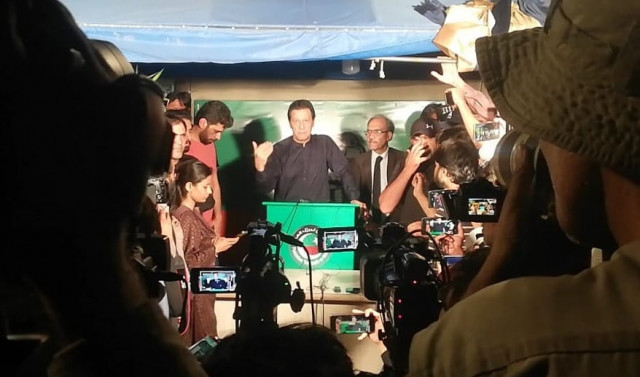 pti chief imran khan speaking to the media in zaman park photo express pti chief imran khan speaking to the media in zaman park photo express