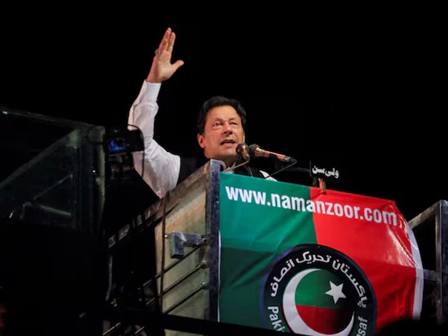 pti founder imran khan gestures as he addresses supporters during a rally in lahore on april 21 2022 photo reuters pti founder imran khan gestures as he addresses supporters during a rally in lahore on april 21 2022 photo reuters