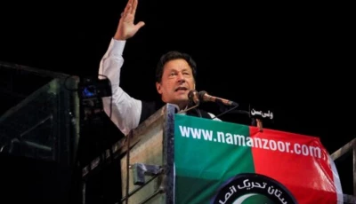 imran khan gestures as he addresses supporters during a rally in lahore on april 21 2022 photo reuters