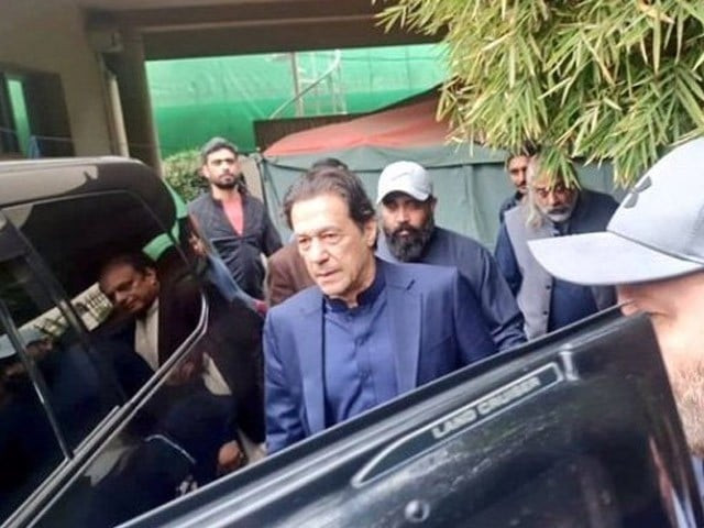 imran khan leaving for lhc from his zaman park residence in lahore on february 20 2023 photo express