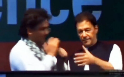 faisal s mic move with imran at lahore rally triggers meme fest on social media faisal s mic move with imran at lahore rally triggers meme fest on social media