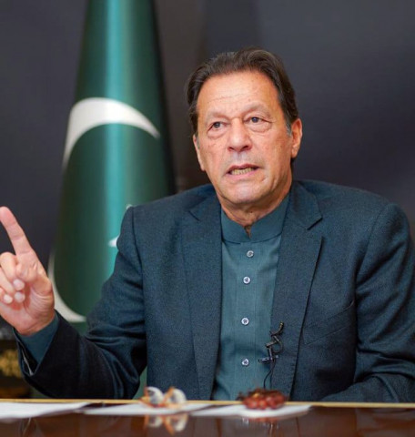 pti founder imran khan is addressing supporters via video link on feb 4 2023 photo pti social media pti founder imran khan is addressing supporters via video link on feb 4 2023 photo pti social media