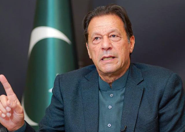 pti chairman imran khan is addressing supporters via video link on feb 4 2023 photo pti social media pti chairman imran khan is addressing supporters via video link on feb 4 2023 photo pti social media