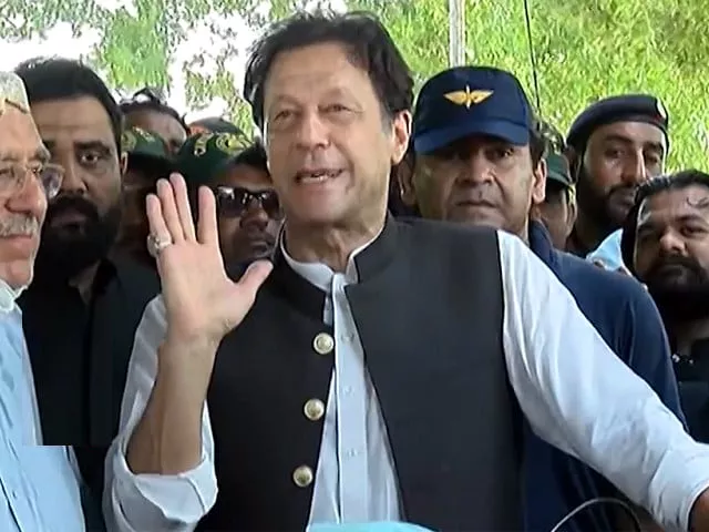former prime minister imran khan talking to the media in rojhan punjab on september 3 2022 screengrab former prime minister imran khan talking to the media in rojhan punjab on september 3 2022 screengrab