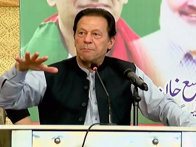 pti chairman imran khan is addressing the ceremony at k p house in islamabad screengrab pti chairman imran khan is addressing the ceremony at k p house in islamabad screengrab