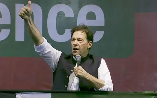 pti chairman imran khan addressing a massive rally at national hockey stadium in lahore on august 13 screengrab pti chairman imran khan addressing a massive rally at national hockey stadium in lahore on august 13 screengrab