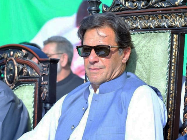 former pm imran khan is pictured ahead of addressing a rally in mansehra on march 25 photo pti ptiofficial