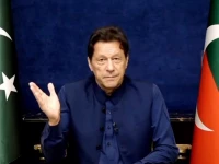 pti chairman imran khan is addressing his supporters via video link from his zaman park residence in lahore on wednesday march 22 2023 screengrab