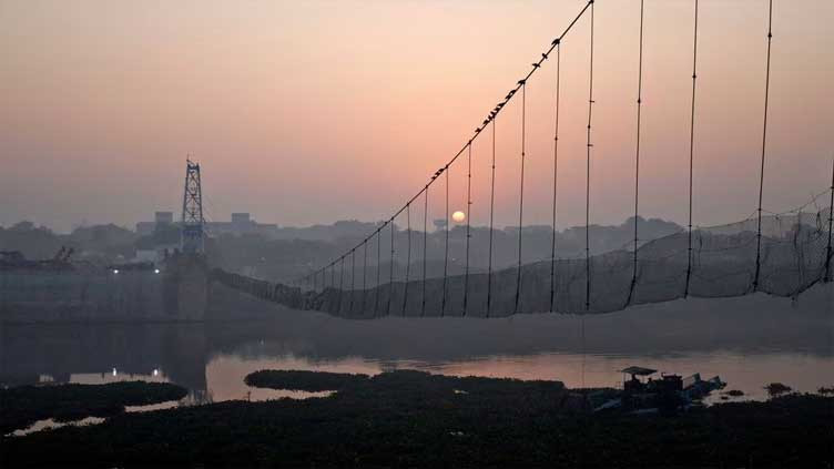 indian suspension bridge collapses for a second time