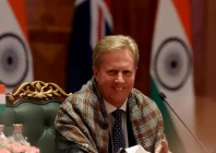 new zealand s trade and investment minister todd mcclay attends the signing ceremony of the india  new zealand free trade agreement at bharat mandapam in new delhi india on april 27 2026 photo reuters