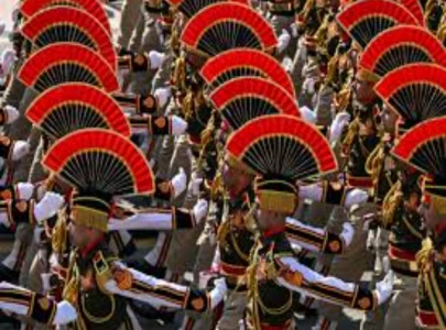 india shows military diversity at republic day parade