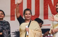indian actor shabana azmi at the cockroach janta party protests in new dehli india photo screengrab