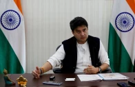 india s telecommunications minister jyotiraditya scindia gestures during an interview with reuters in new delhi india january 20 2025 reuters