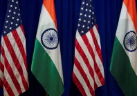 us and indian flags are displayed ahead of a meeting between indian external affairs minister s jaishankar and us secretary of state marco rubio not pictured at the lotte new york palace hotel on the sidelines of the 80th united nations general assembly in new york city us september 22 2025 photo reuters file