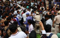 police restrain people gathered near jantar mantar ahead of a planned march to parliament led by india s cockroach janta party on the opening day of the monsoon session demanding the resignation of education minister dharmendra pradhan over exam paper leaks in new delhi india july 20 2026 photo reuters police restrain people gathered near jantar mantar ahead of a planned march to parliament led by india s cockroach janta party on the opening day of the monsoon session demanding the resignation of education minister dharmendra pradhan over exam paper leaks in new delhi india july 20 2026 photo reuters