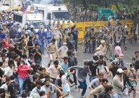 state brutality police members use batons to disperse supporters of the cockroach janta party in new delhi photo reuters