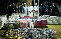 the operation led by assistant commissioner landikotal adnan mumtaz and a special team from fc north took place late at night at bacha mena near the torkham border photo express