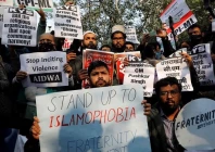 demonstrators during a protest against hate speech against muslims by hindu leaders in new delhi india december 27 2021 photo reuters