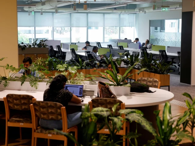 employees of indian it services exporter ltimindtree work inside its office in bengaluru india september 24 2025 photo tribune