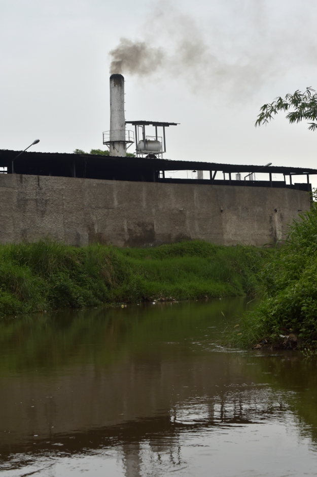 A factory spewing smoke near the Citarum river in Majalaya, West Java. PHOTO: AFP