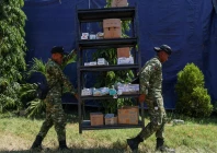 soldiers work to move medical supplies out of a damaged hospital in the aftermath of an earthquake in nagekeo east nusa tenggara indonesia august 17 2026 photo reuters