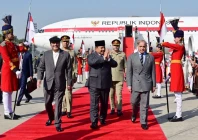 indonesian president subianto lands in islamabad for his first two day official visit